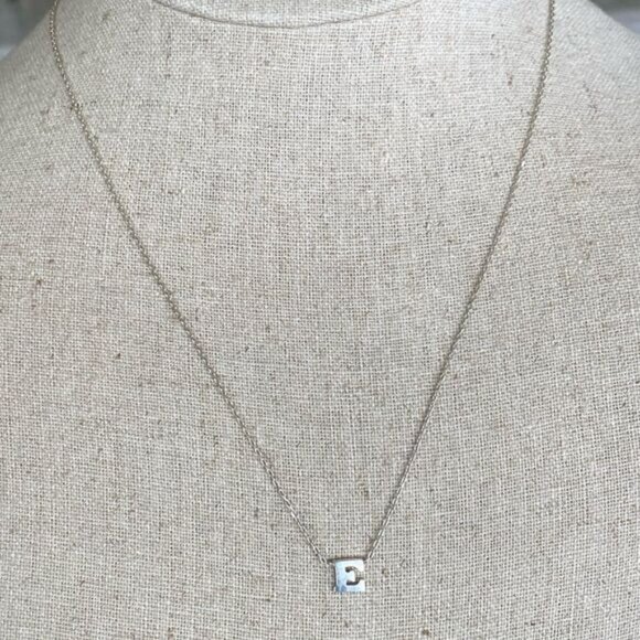 Michael Hill 925 Sterling Silver Initial “E” Necklace - Picture 2 of 9